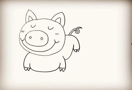 小猪吃瓜完整画,趣味盎然的田园生活画卷